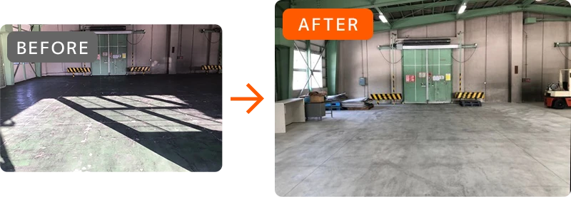 土間打ち替え工事